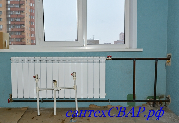 Установка радиаторов